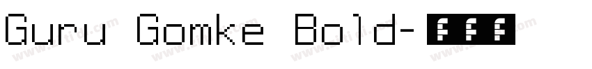 Guru Gomke Bold字体转换
